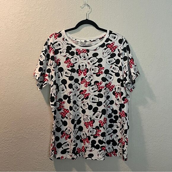 Disney Mickey Minnie Mouse Tee Shirt Top Size L - Picture 1 of 3